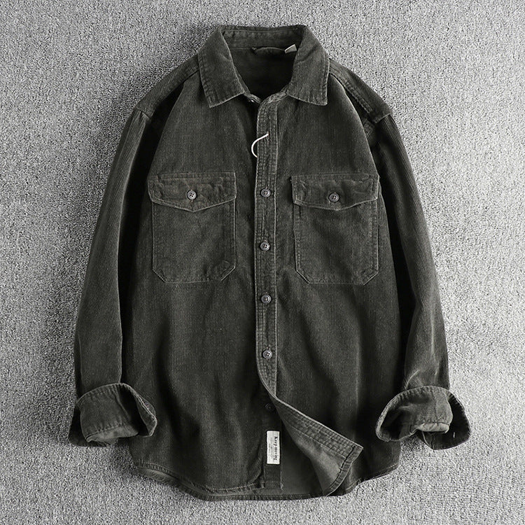 RetroRib Corduroy Shirt van katoen met losse pasvorm