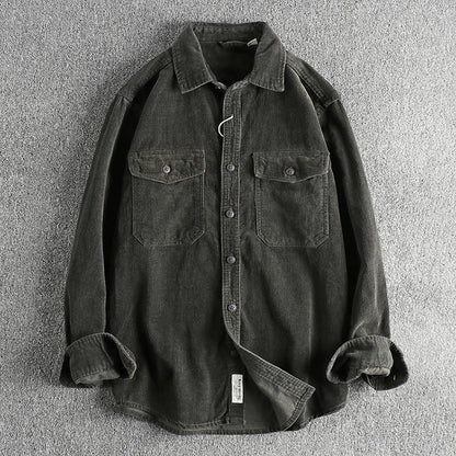 RetroRib Corduroy Shirt van katoen met losse pasvorm