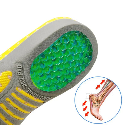 Ergonomische Werkschoen Inlegzolen met Voetboogsteun - EVA Schuim & Gel, Maat 35-45