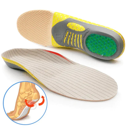 Ergonomische Werkschoen Inlegzolen met Voetboogsteun - EVA Schuim & Gel, Maat 35-45