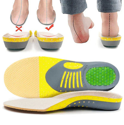 Gel EVA Hardloop Inlegzolen met Voetboogsteun - Demping & Hielkom - Maat 35-45