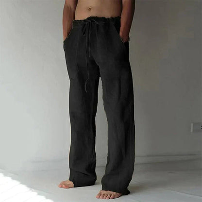 Comfortabele Heren Linnen Broek - Katoen Mix voor Lente & Herfst
