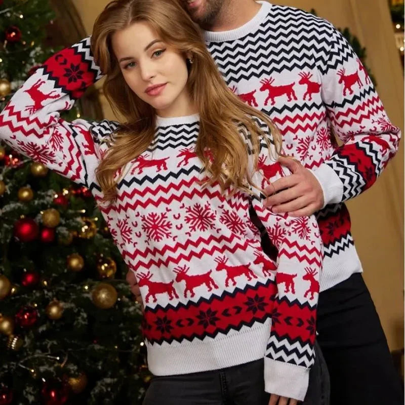 DuoNordic Unisex Kersttrui – Winterpatroon en Comfortabele Pasvorm