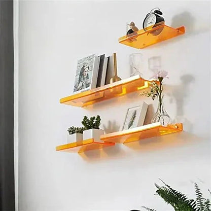 Moderne Acryl Wandplank - Stijlvolle Opberging voor Badkamer en Woonkamer