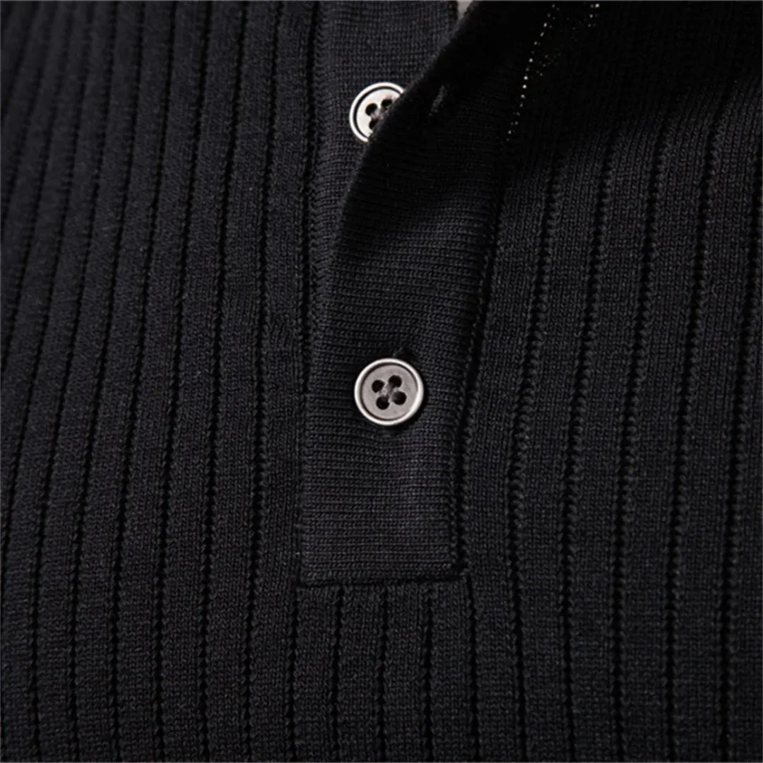 Getailleerde Heren Trui met Knoopsluiting - Comfortabel Dagelijks Wear
