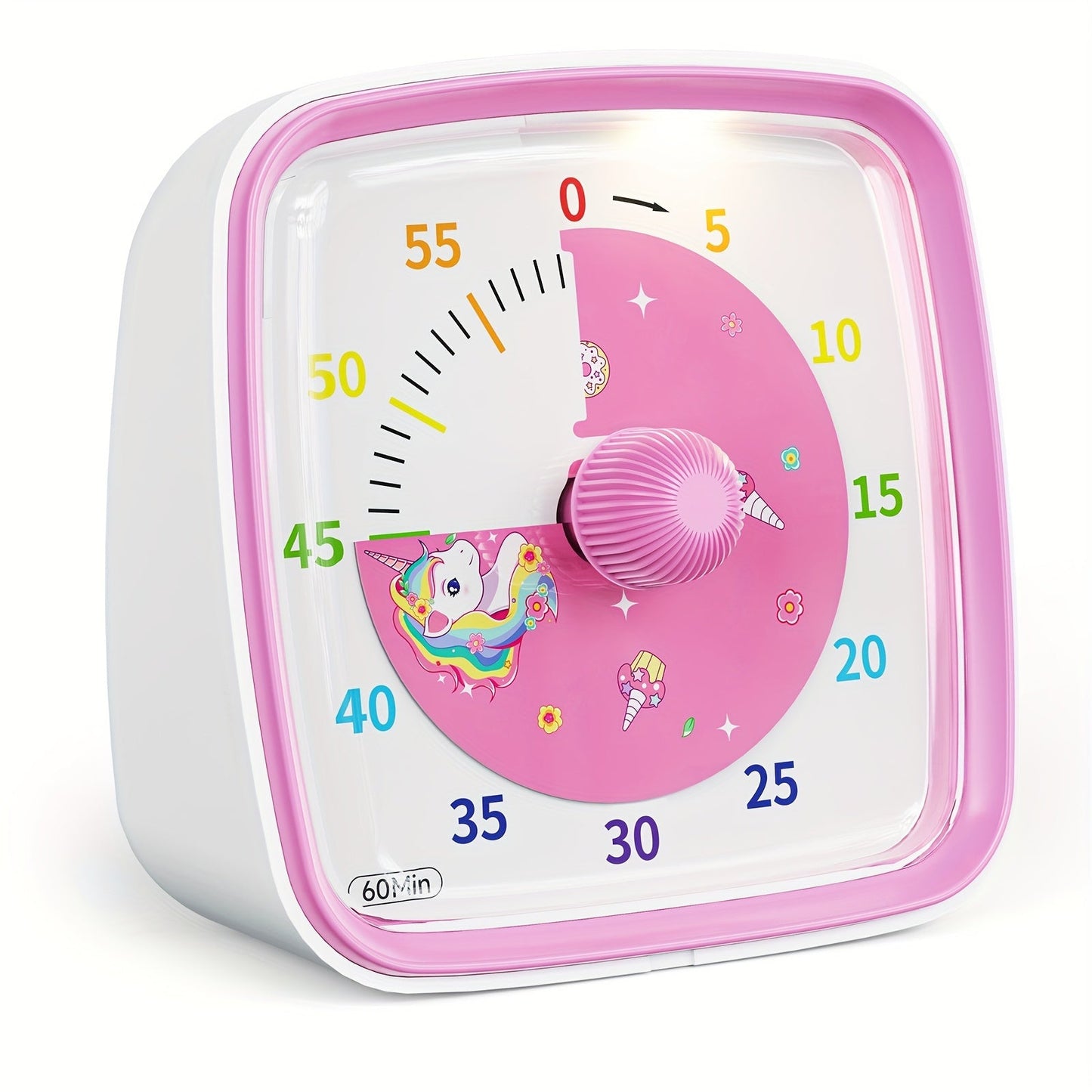 Regenboog Tijdbeheer Timer – Visuele 60-Minuten Afteltimer voor Studie, Werk en Thuis