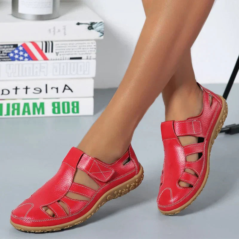 Comfortiva – Veterloze Platte Schoenen met Antislipzool