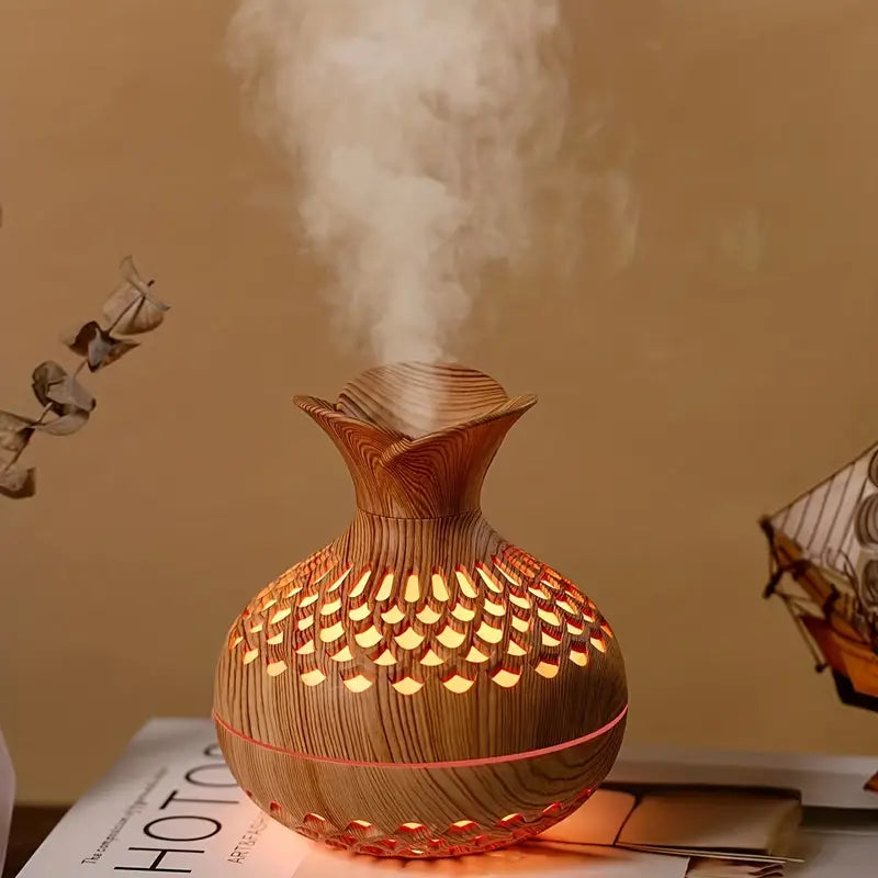 Bloem Aroma Vernevelaar - Moderne Diffuser met Nachtlampje