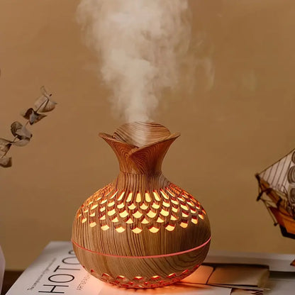 Bloem Aroma Vernevelaar - Moderne Diffuser met Nachtlampje