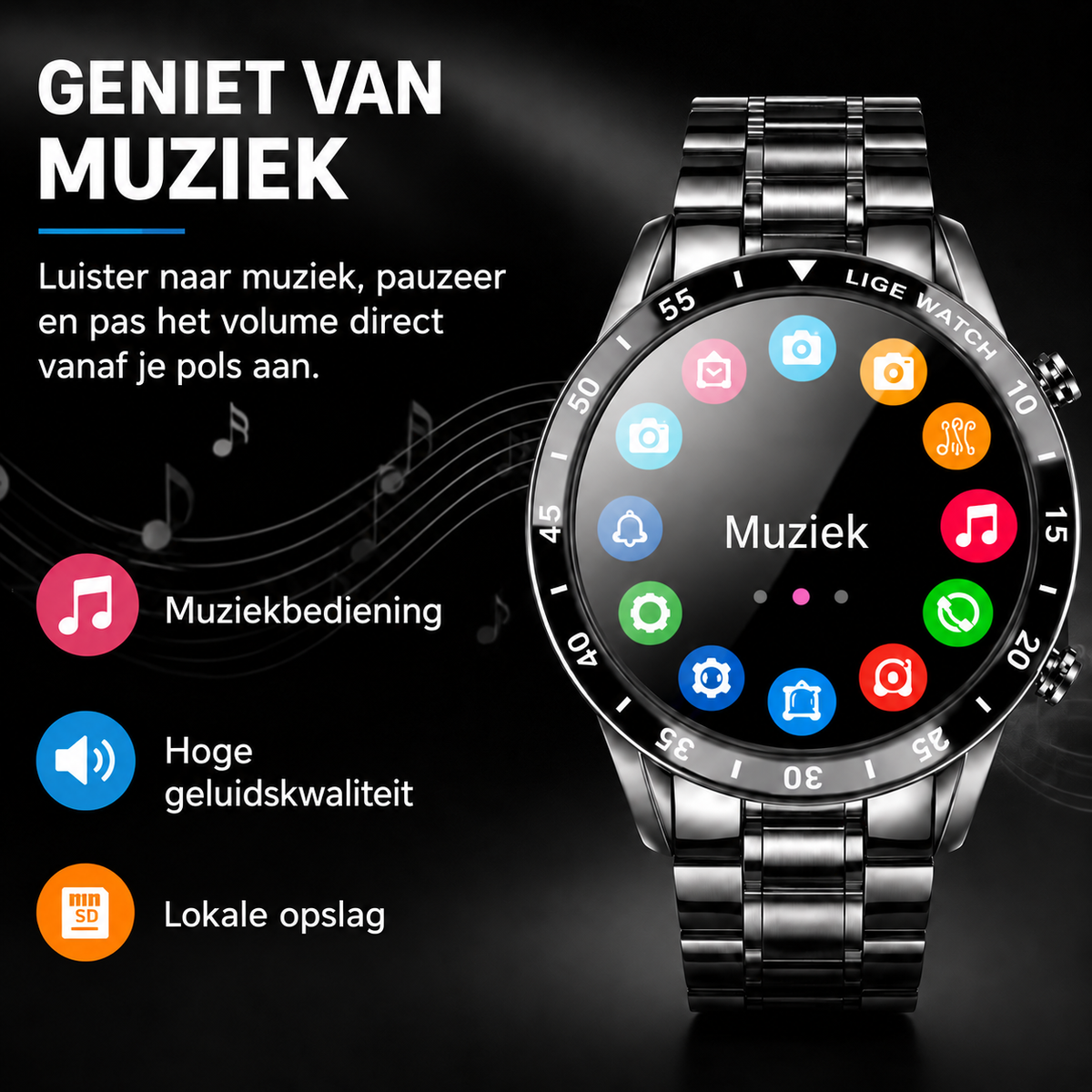 ConnectPulse 4G Smartwatch - Bellen en Connectiviteit vanaf je Pols