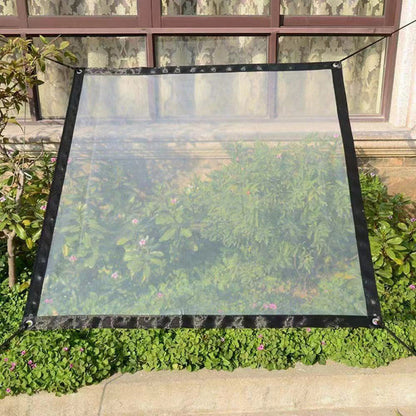 Helder weerbestendig beschermzeil voor tuin, patio en buitengebruik