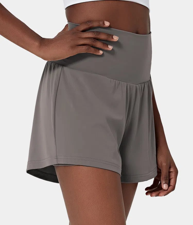 Dames Sportshort met Hoge Taille en Binnenbroek – De Beweegvrije Active Fit