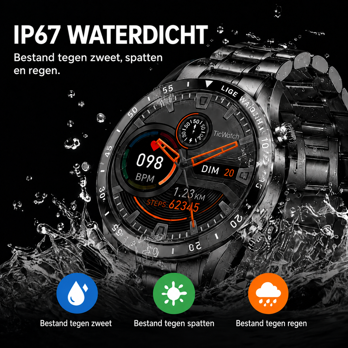 ConnectPulse 4G Smartwatch - Bellen en Connectiviteit vanaf je Pols
