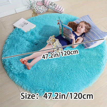 Rond Pluche Vloerkleed - Zacht en Antislip