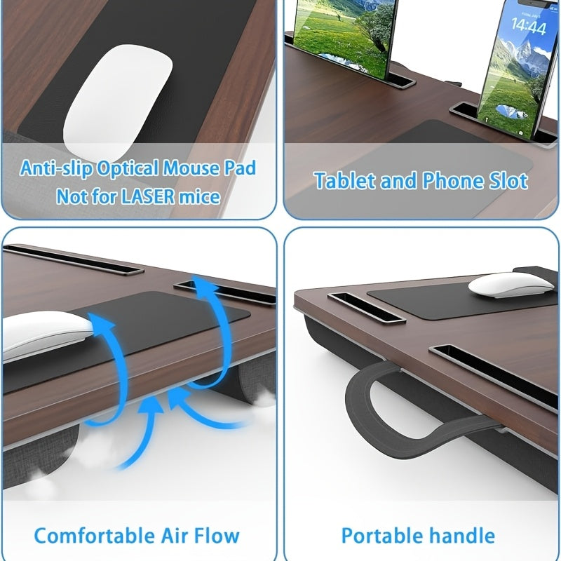 Ergonomische Laptophouder met Polssteun en Apparaatsleuven