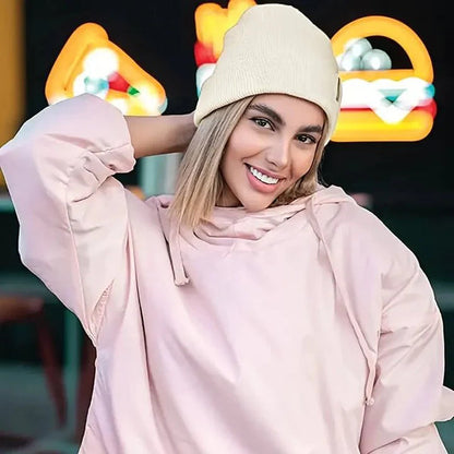 Noor Zijde Wintermuts – Wol & Zijde – Anti-Frizz Haarbescherming