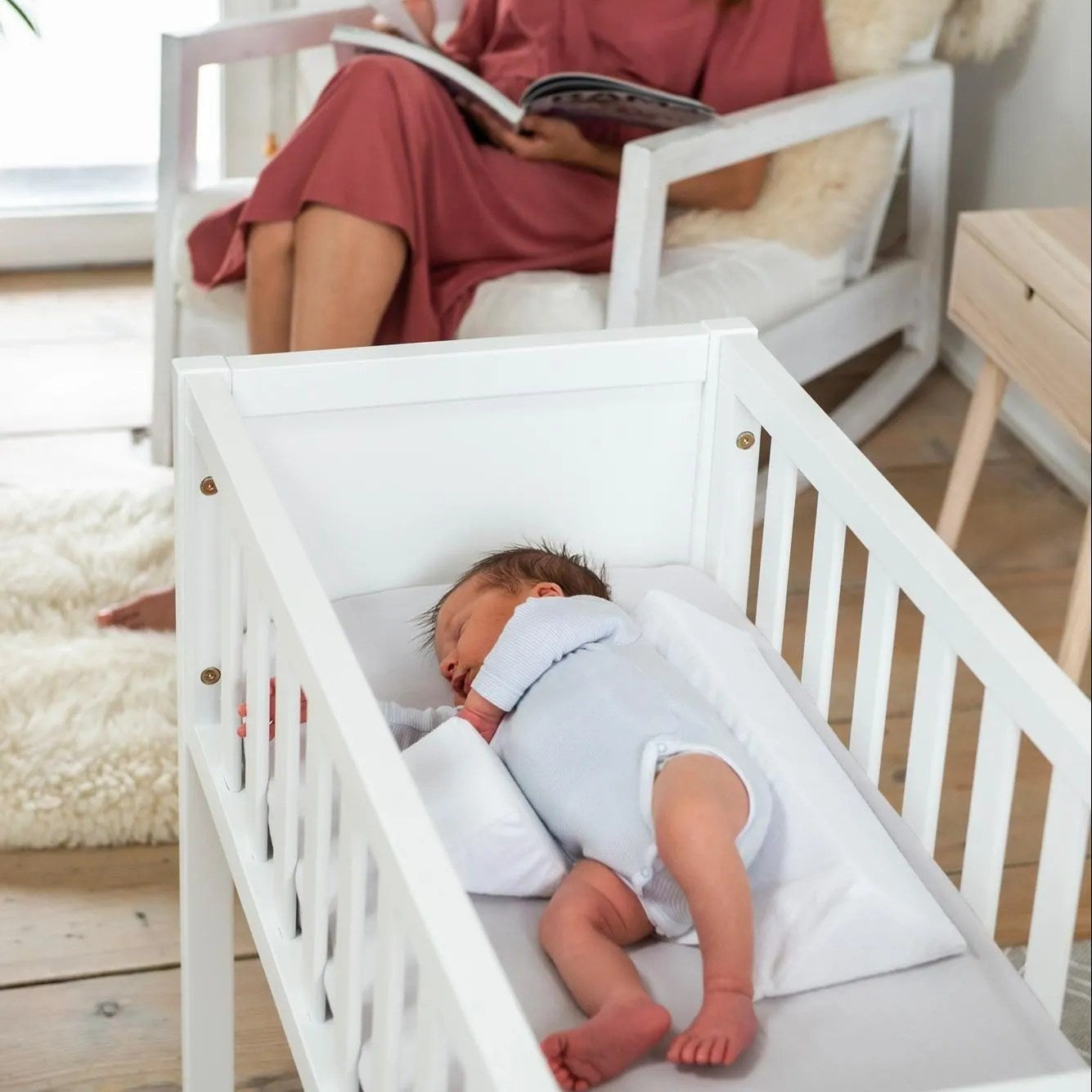SafeNest Baby Anti-Roll Kussen – Verstelbaar Ademend Slaapkussen voor Optimale Veiligheid
