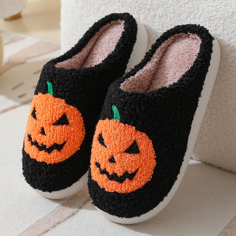 Halloween Pantoffels – Warme Sloffen met Pompoen Design