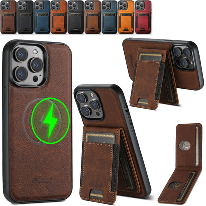 SlimShield Telefoonhoes met Kaarthouder en Magnetische Standaard