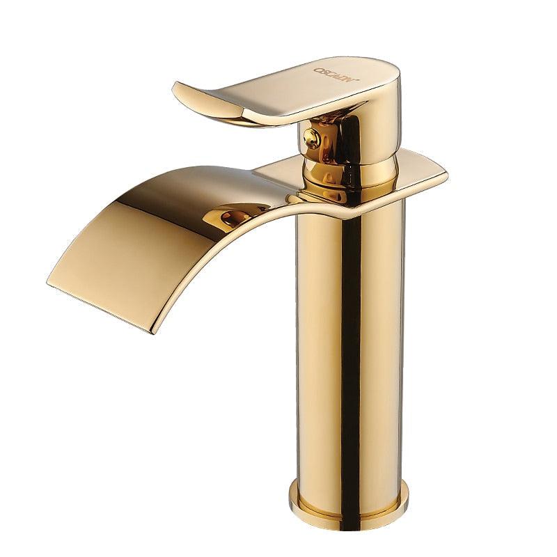 Messing Waterval Wastafelkraan met Mengfunctie - Elegante Badkamerkraan