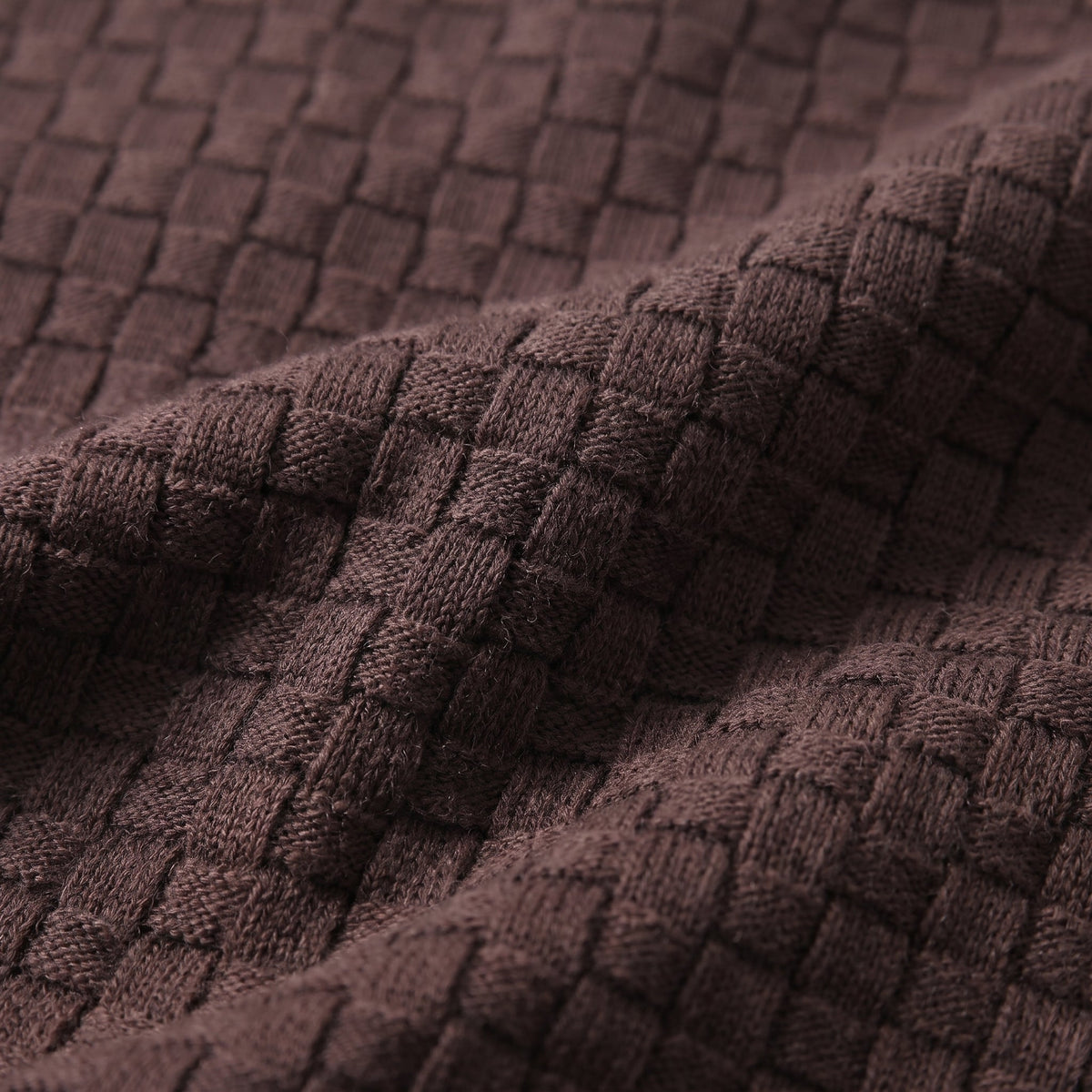 Gestructureerd Basketweave Herenshirt - Ronde Hals Zomer