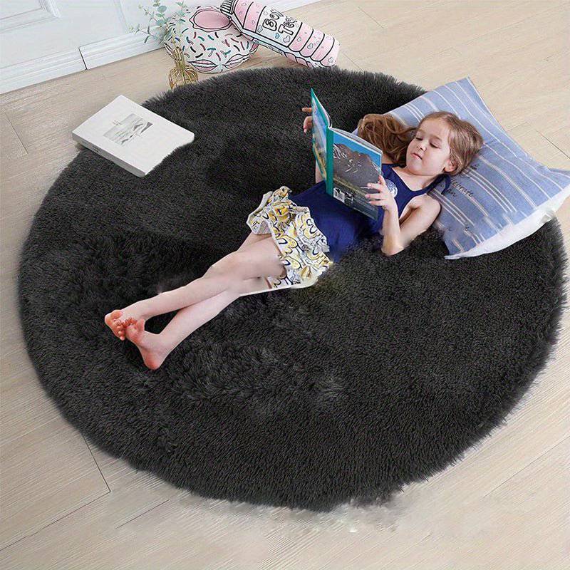 Rond Pluche Vloerkleed - Zacht en Antislip