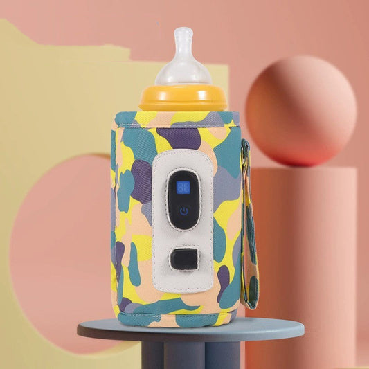 WarmEasy Draagbare Flessenwarmer – USB Oplaadbaar met Digitaal Display