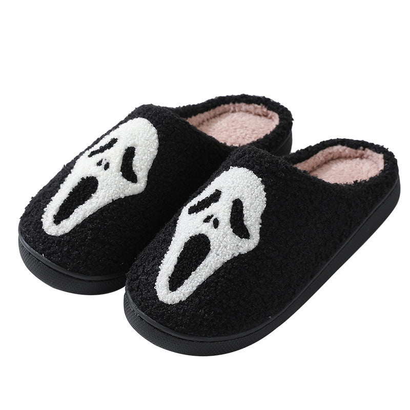 Halloween Pantoffels – Warme Sloffen met Schedel Design