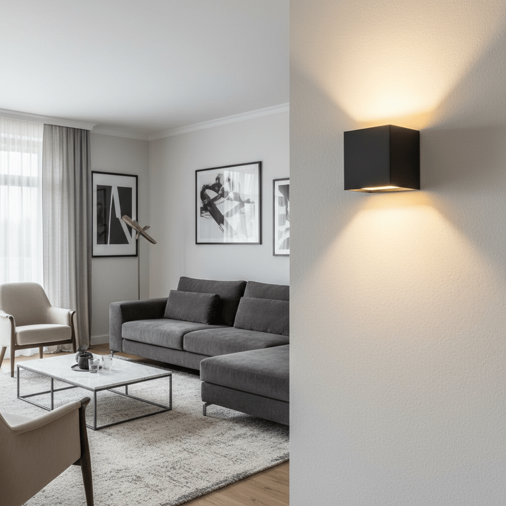 Verstelbare draadloze LED-wandlamp met USB-oplaadbare batterij