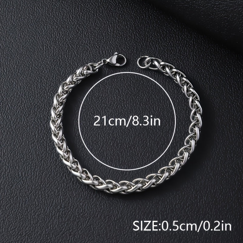 SteelVibe Hiphop Ketting – Roestvrijstalen Halsketting zonder Hanger