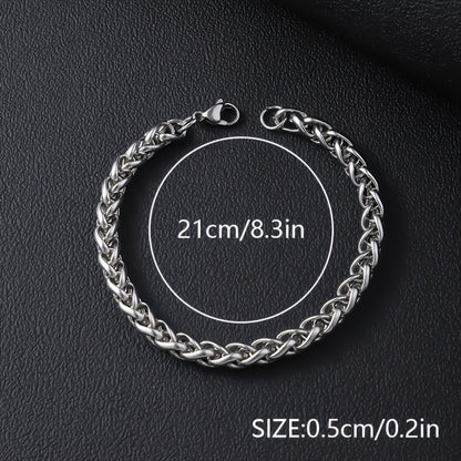 SteelVibe Hiphop Ketting – Roestvrijstalen Halsketting zonder Hanger