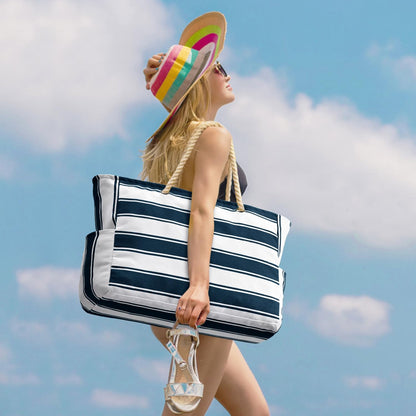 Oversized Waterdichte Strandtas met Zandbestendige Binnenkant