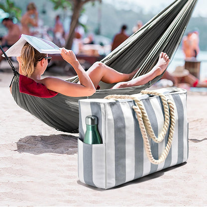 Oversized Waterdichte Strandtas met Zandbestendige Binnenkant