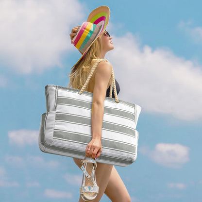 Oversized Waterdichte Strandtas met Zandbestendige Binnenkant