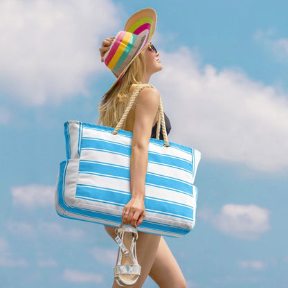 Oversized Waterdichte Strandtas met Zandbestendige Binnenkant