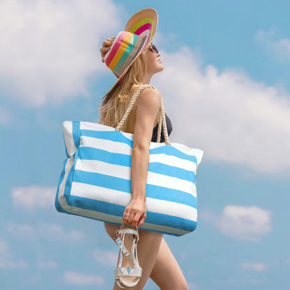 Oversized Waterdichte Strandtas met Zandbestendige Binnenkant