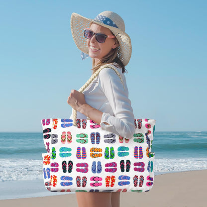 Oversized Waterdichte Strandtas met Zandbestendige Binnenkant