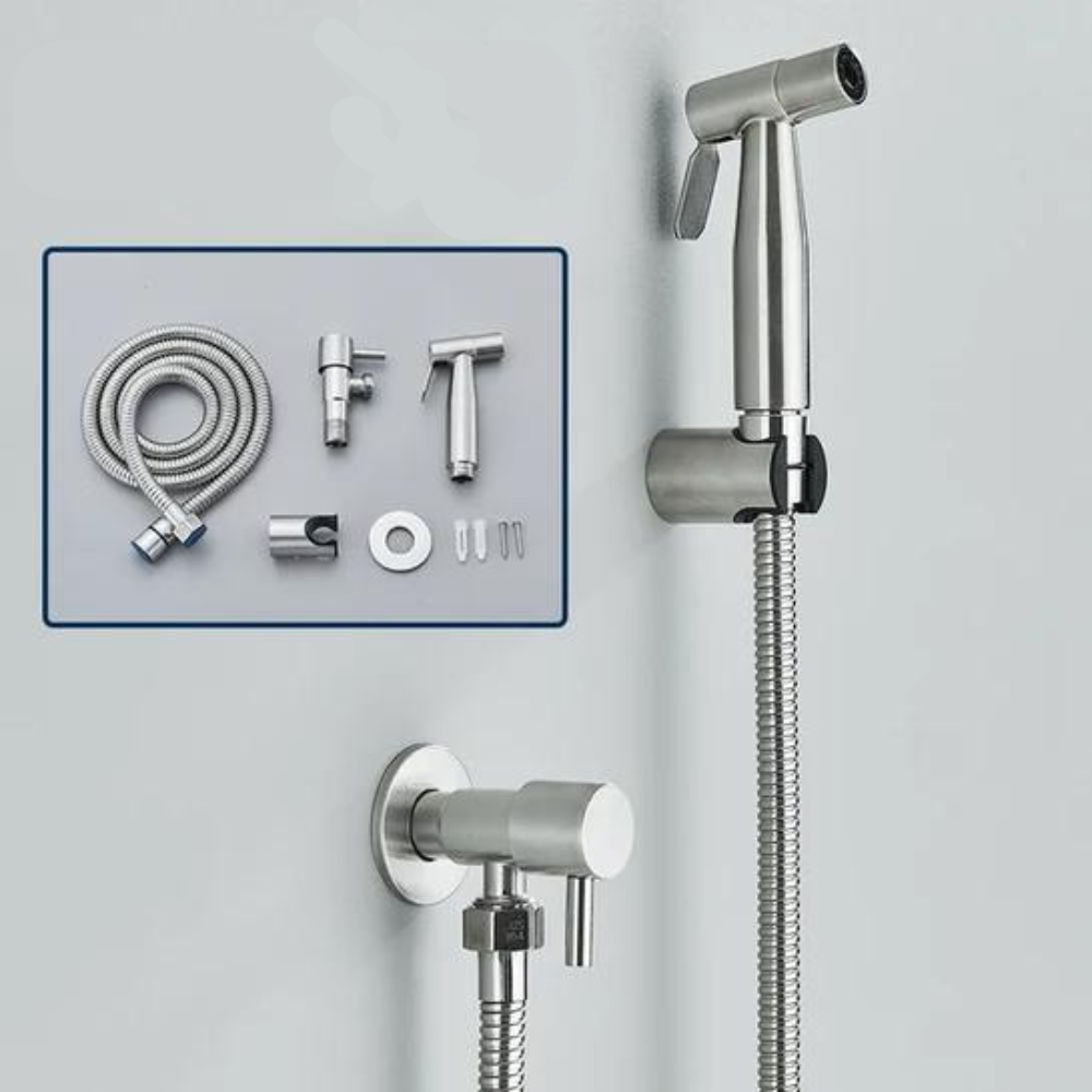 Luxe Bidet-Handdouche met Roestvrij Staal - Hygiënisch en Duurzaam