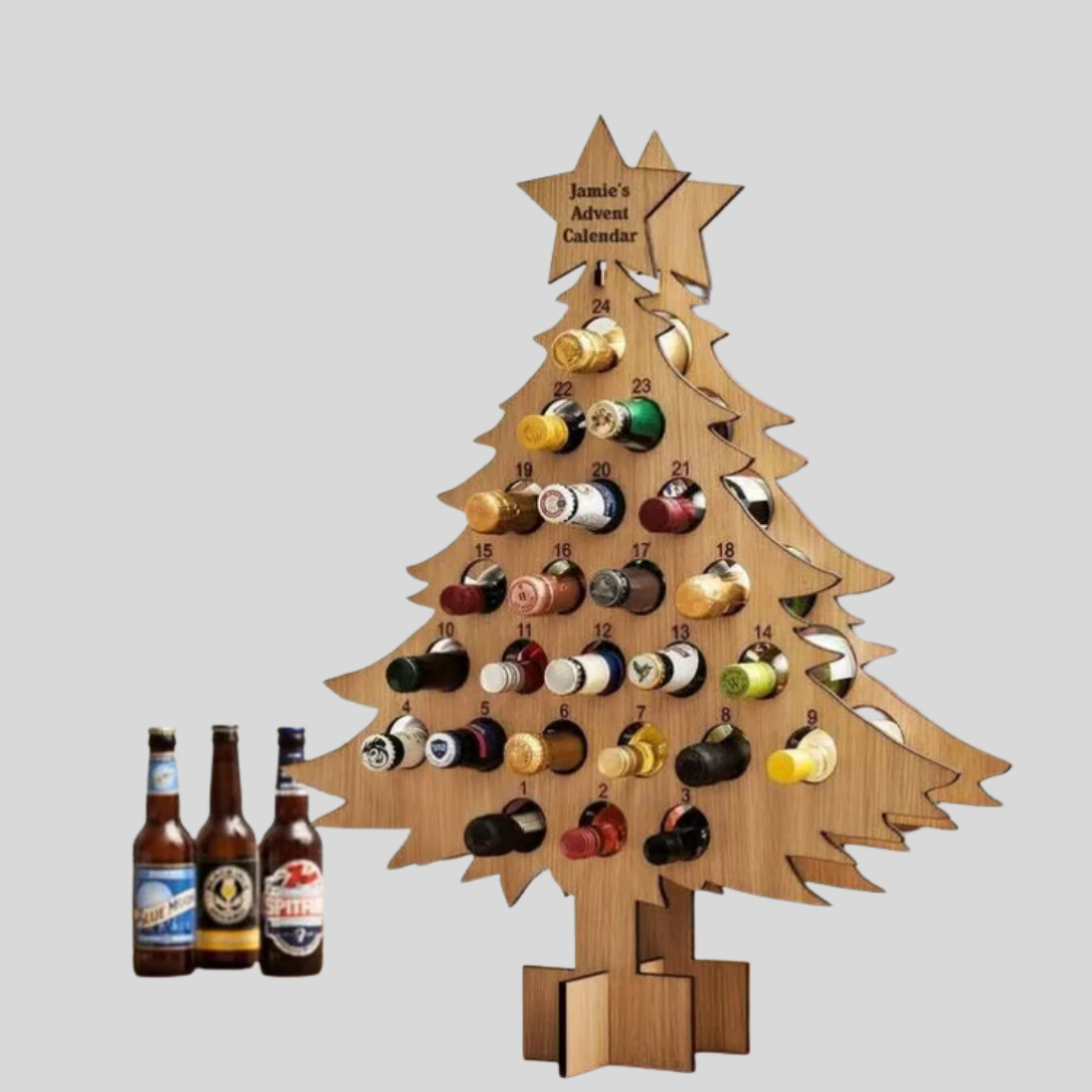 Feestelijke Bier Aftelkalender - 24 Vakken voor Decembermaand