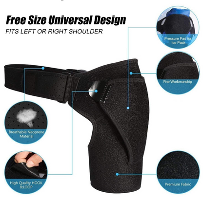 SchouderFlex Verstelbare Schouderbrace met Comfortabele Compressie