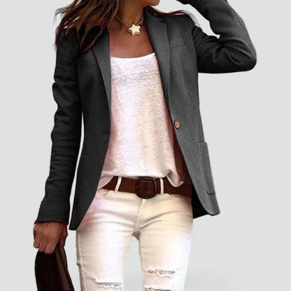 Elegante Dames Blazer met Slanke Pasvorm en Klassiek Revers