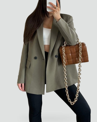 Klassieke Damesblazers met Dubbele Knopen en Regular Fit