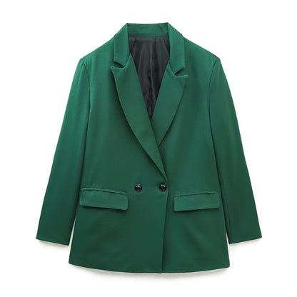 Klassieke Damesblazers met Dubbele Knopen en Regular Fit