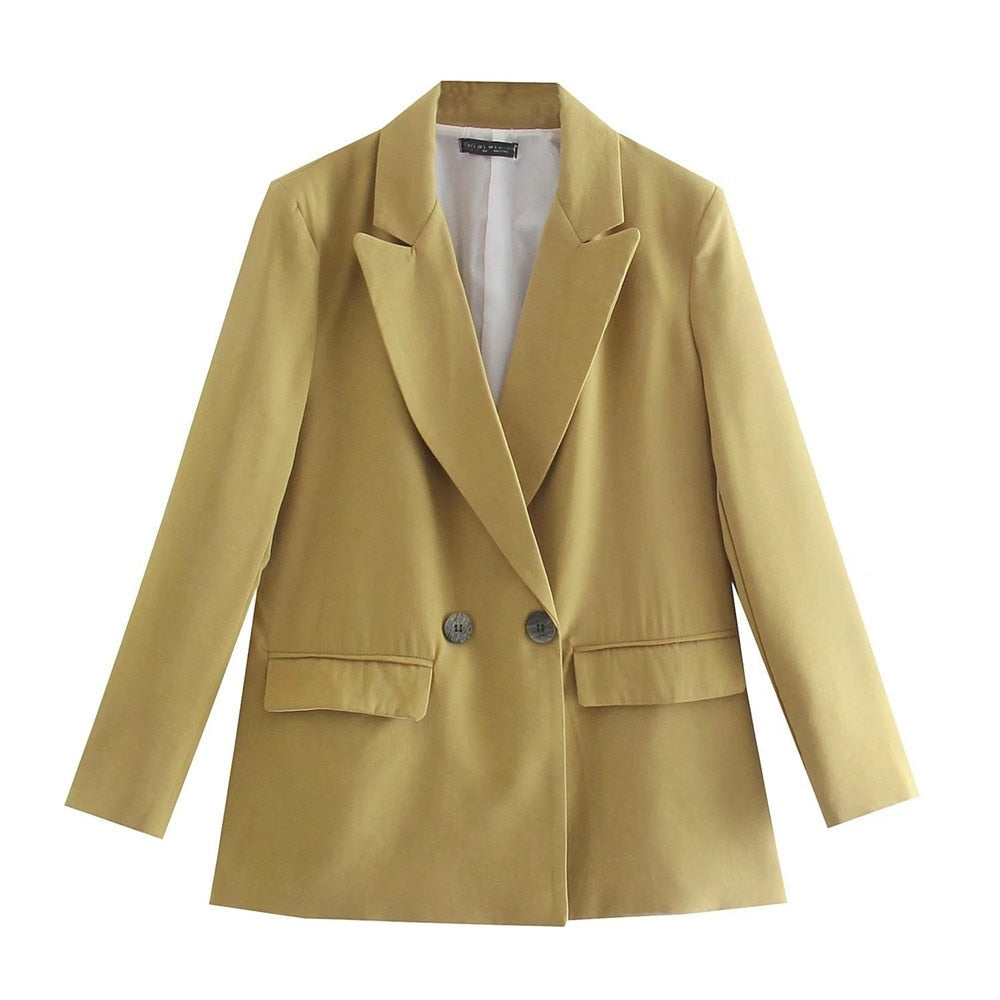 Klassieke Damesblazers met Dubbele Knopen en Regular Fit