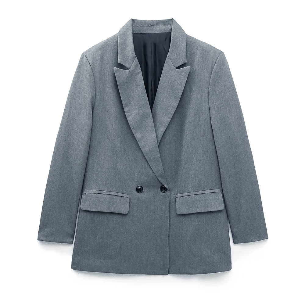 Klassieke Damesblazers met Dubbele Knopen en Regular Fit