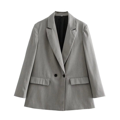 Klassieke Damesblazers met Dubbele Knopen en Regular Fit