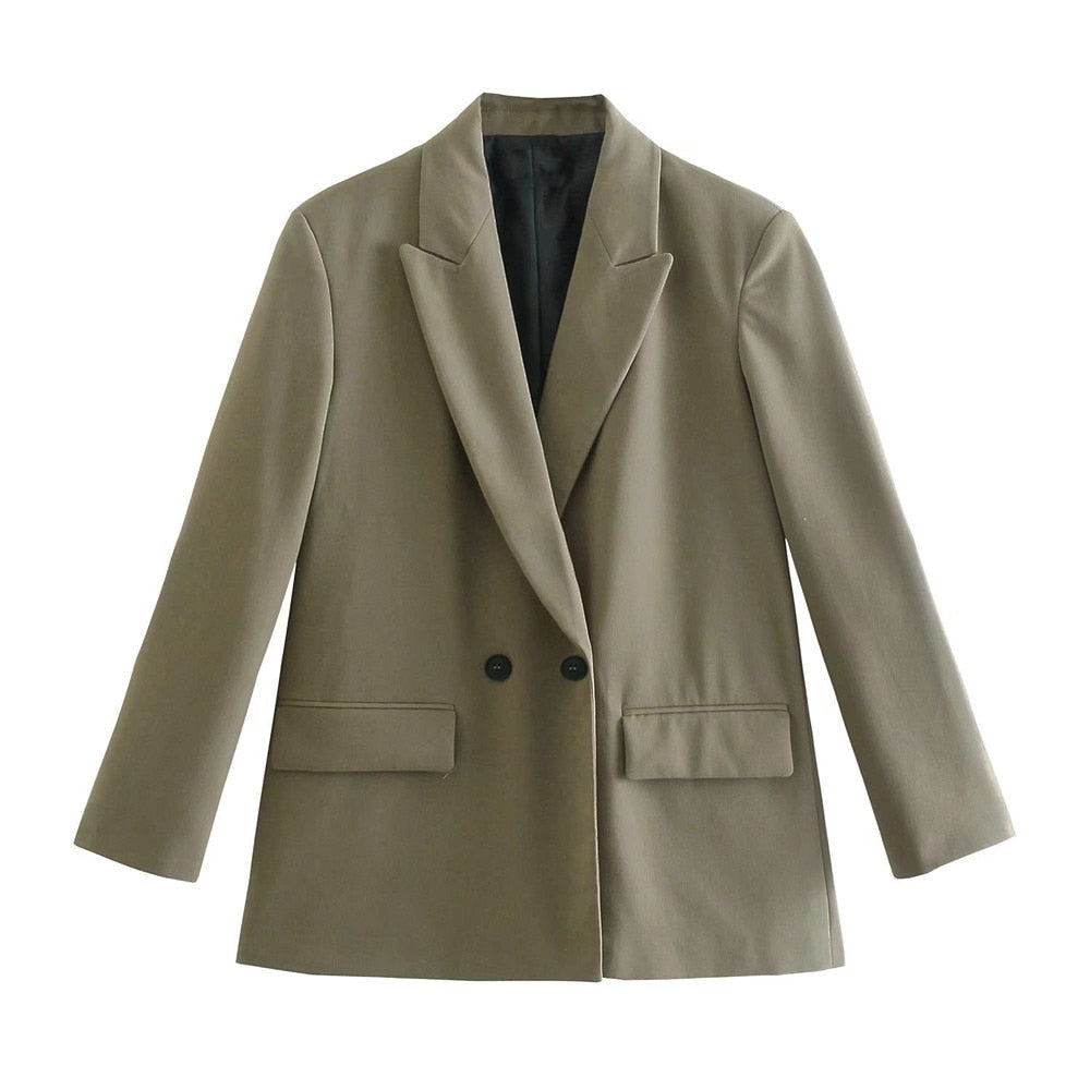 Klassieke Damesblazers met Dubbele Knopen en Regular Fit