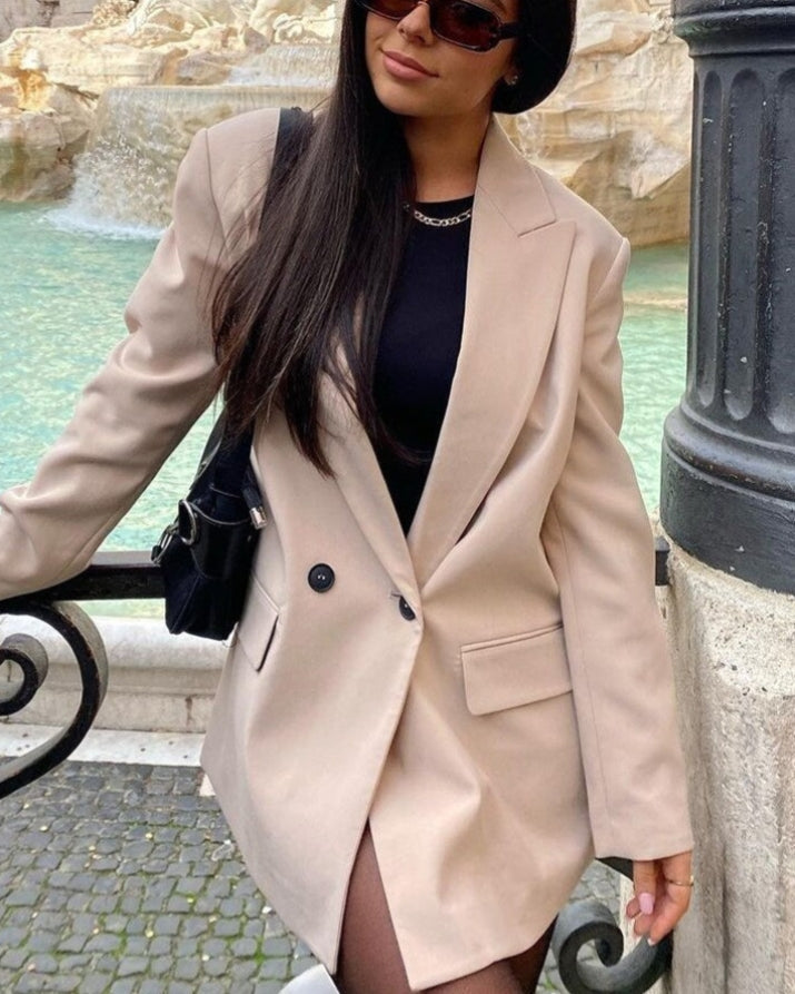 Klassieke Damesblazers met Dubbele Knopen en Regular Fit
