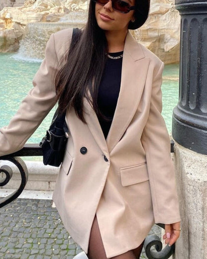 Klassieke Damesblazers met Dubbele Knopen en Regular Fit