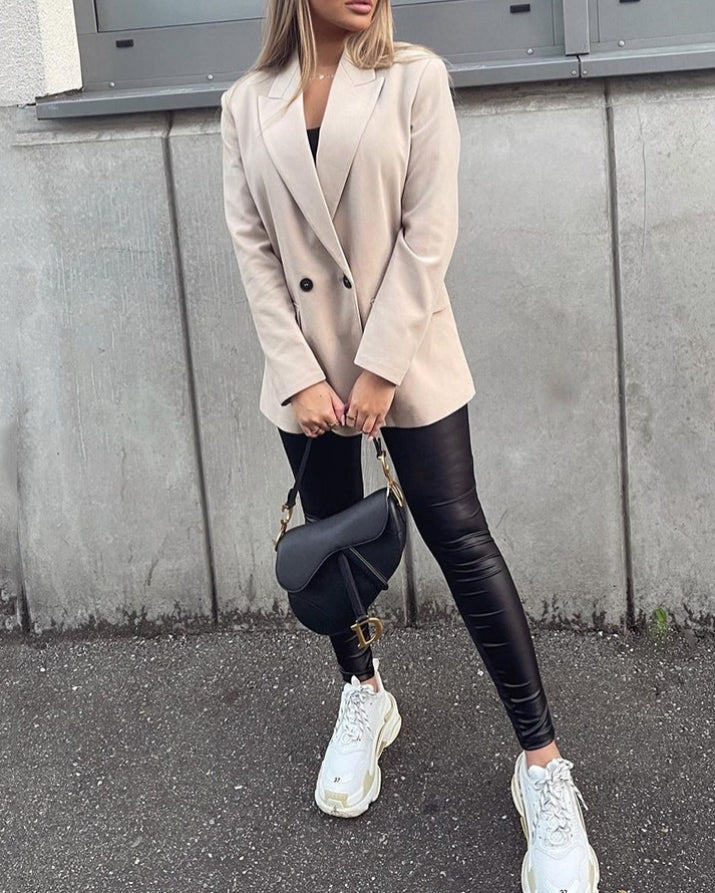 Klassieke Damesblazers met Dubbele Knopen en Regular Fit